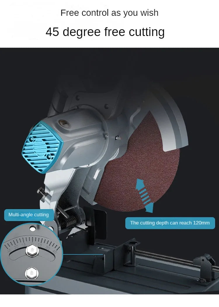 TEBAK Electric Portable Daen High Quality 7/14 Inch Portable Wood Metal Concrete Cut Off Saw Machine