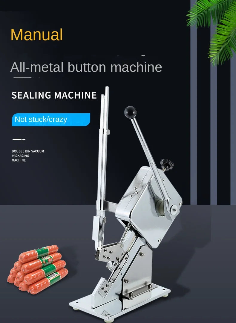 TEBAK SY-U Sealer Knot Tying Machine U Shape Aluminum Nail Clip Bag Neck Sealer Tying Binding Machine Widely Used in Supermarket