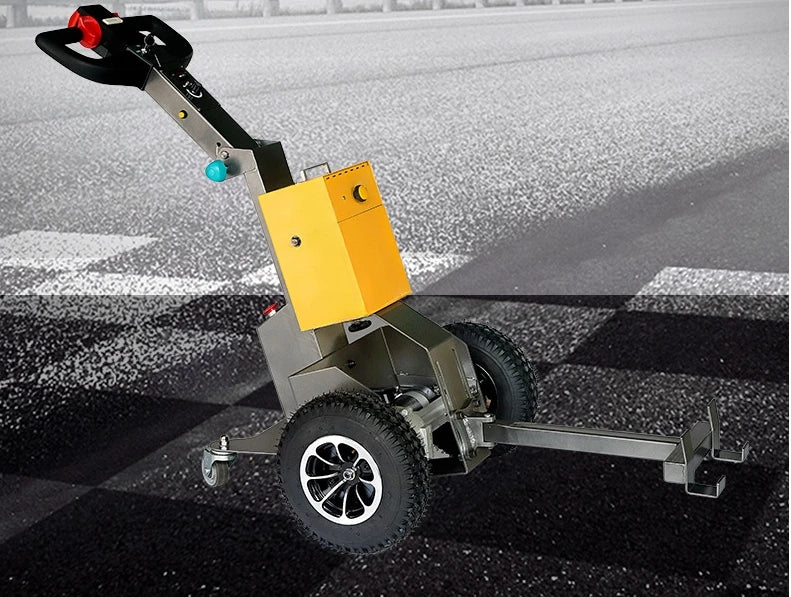 Tebak Factory Wholesale Electric Trailer Tug 2.5T Lead-acid Battery Power 12V 800W Airport Moving Truck Transport Trolley