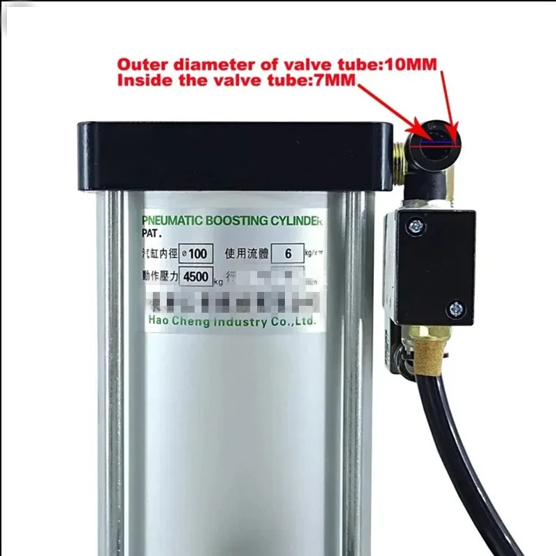 TEBAK CNC 6Ton (6000 Kg) 15mm of air Cylinder for BT30 or BT40 Spindle ATC Milling Machine Spindle Booster Cylinder Aircylinder