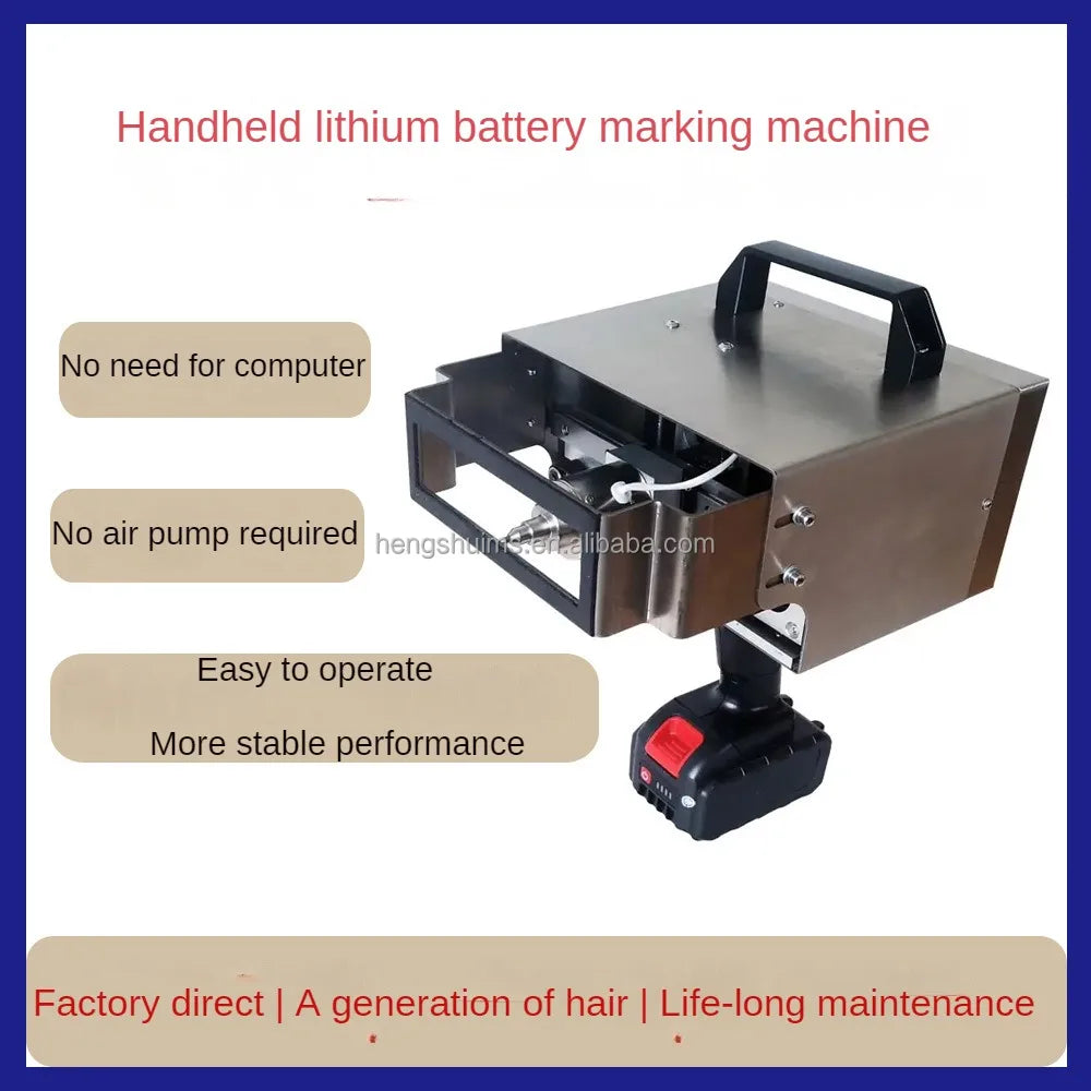 TEBAKHigh Quality Portable Auto Chassis Pneumatic Vin Number Dot Marking Machine Pneumatic Metal Handheld Automatic Engraving