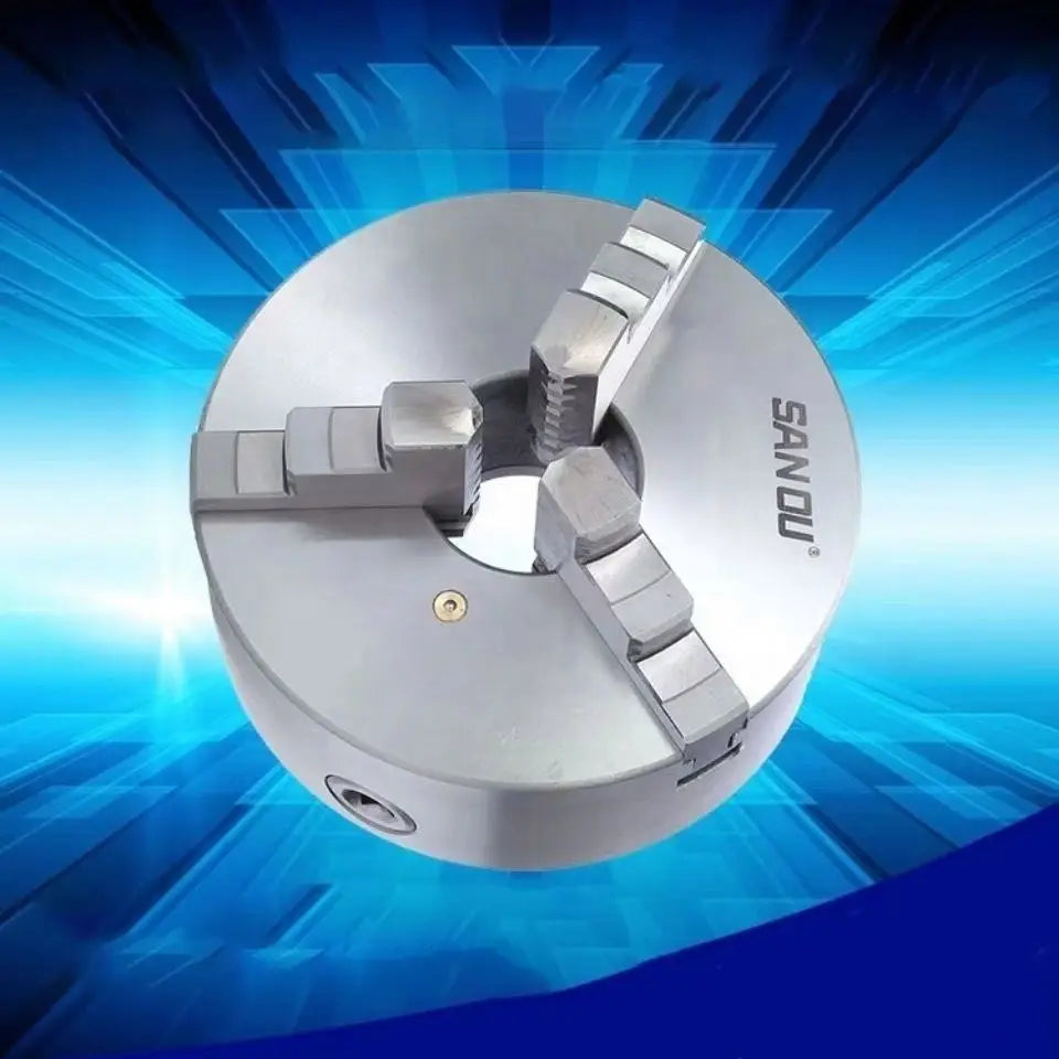 K11-80/100/130/160/200 Lathe Chuck 3 Jaw Self-Centering K11-125 Sanou Brand 3 Jaw Chuck Metal Chuck for Mini Metal Lathe