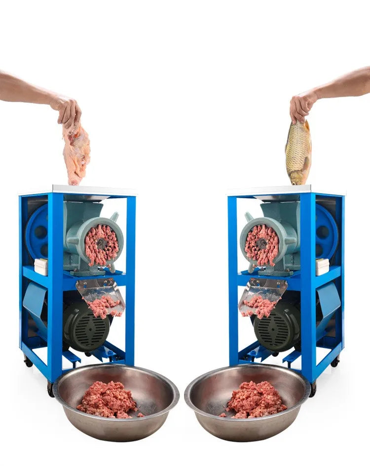 TEBAK Commercial Electric Multi-functional Beef Pork Lamb Chicken Fish Bone Crusher Fresh Meat Grinder 32/42/62 Type Meat Mincer