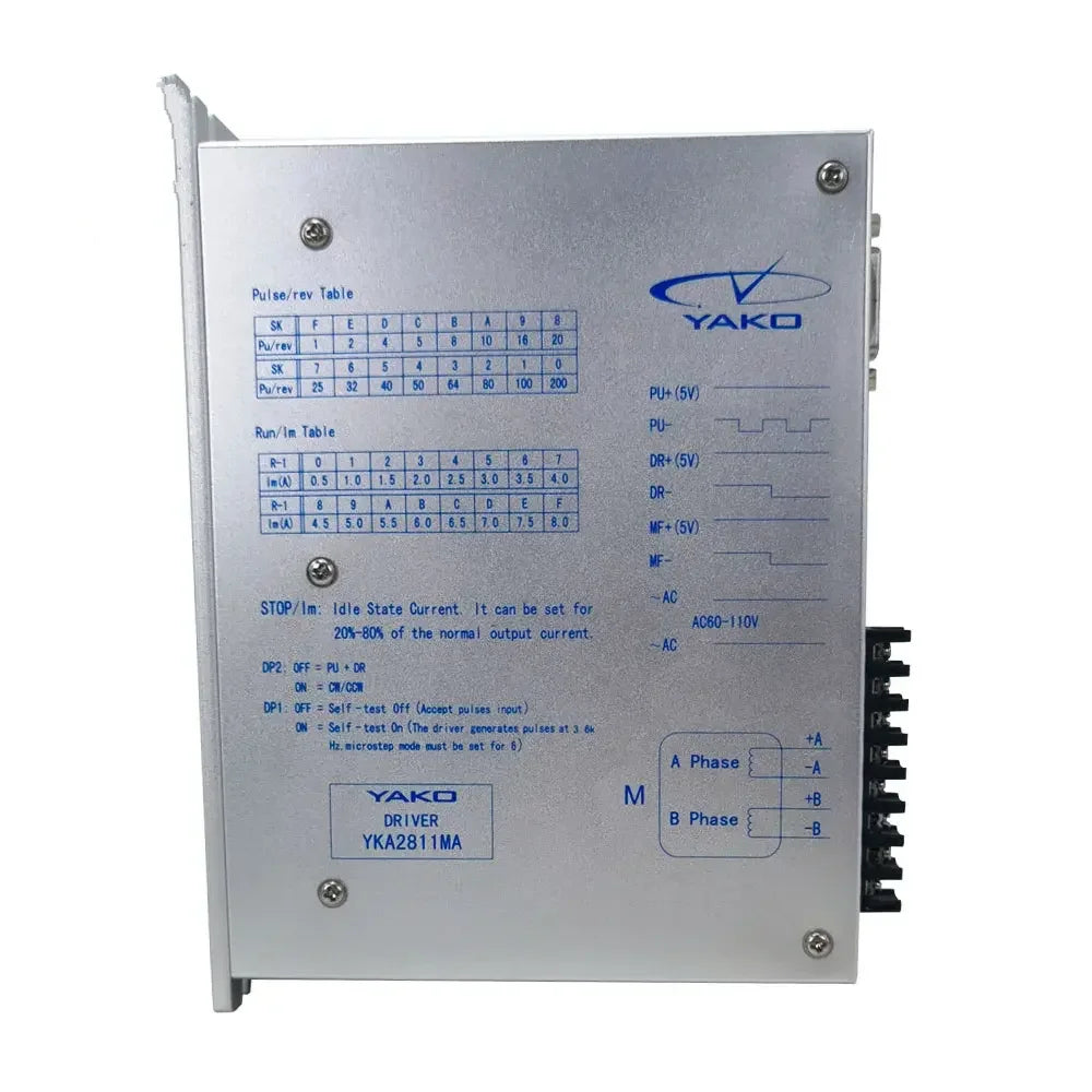 TEBAK CNC Controller YKA2811MA 60 -110VAC Original YAKO Stepper Driver Engine 8A for CNC Router NEWCARVE