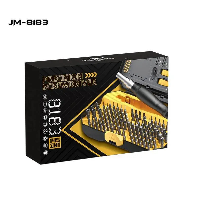 Mobile Phone Computer Repair Tools 145 in 1 Manual Professional Multi-purpose Tool Screwdriver Screw Bit Set JM-8183 With Box