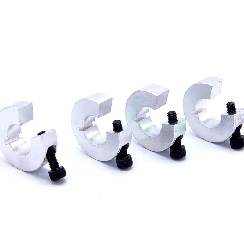 TEBAK D-29 Aluminum Open Type Optical Axis Clamping Ring Clamp Shaft Sleeve Fixing Ring SCS SBR Linear Rail Stop Collars