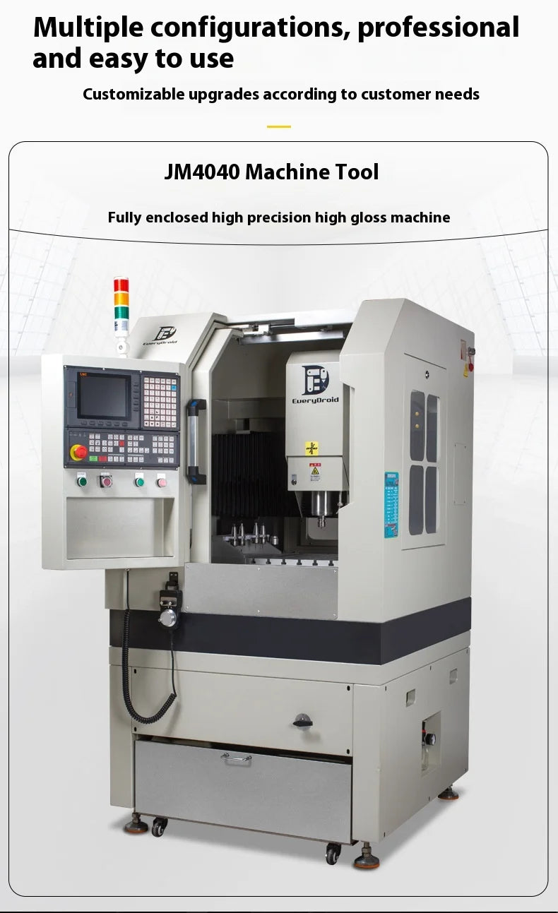 TEBAK JY-07 Small Aluminum Alloy Chamfer Engraving Machine Mobile Phone Frame Shell CNC High-gloss Machine engraving machine