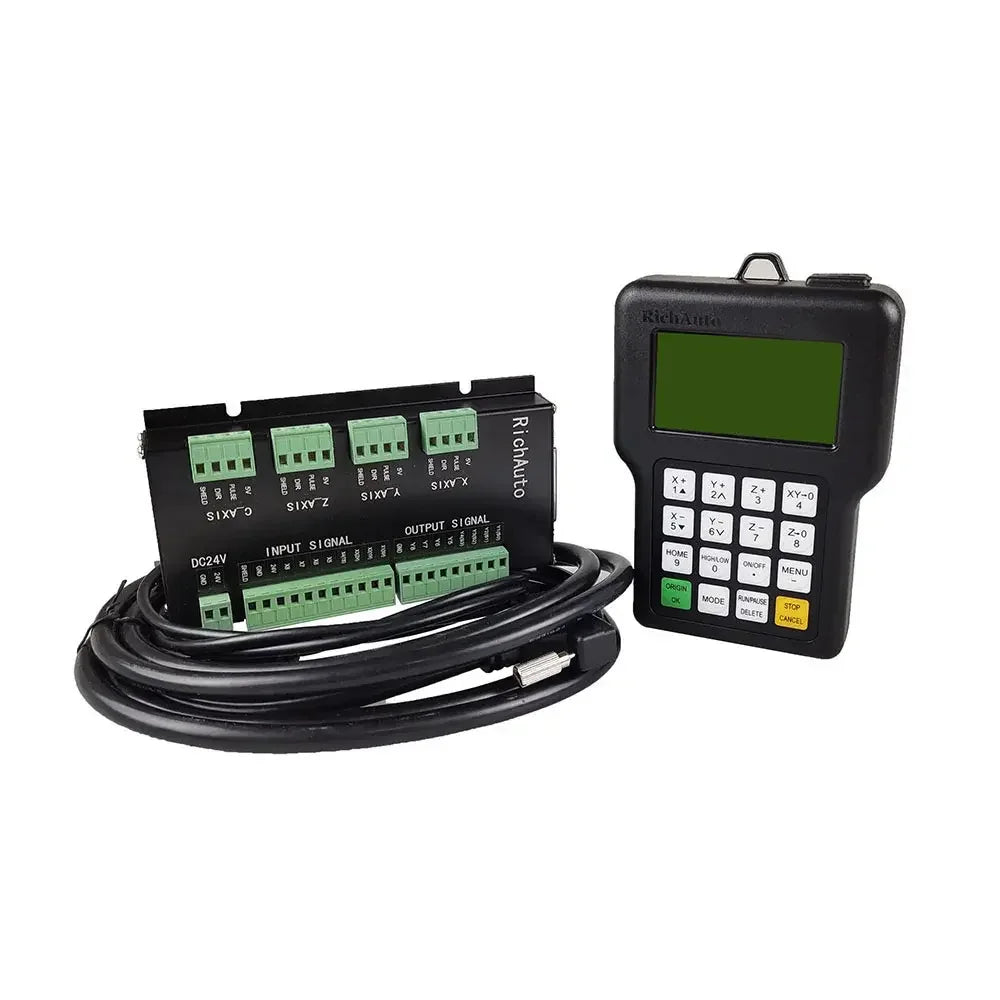 TEBAK CNC Controller Richauto DSP A11E A18E 3Axis 4Axis USB Remote Control System Supports Multi-Head Replacement and G Code