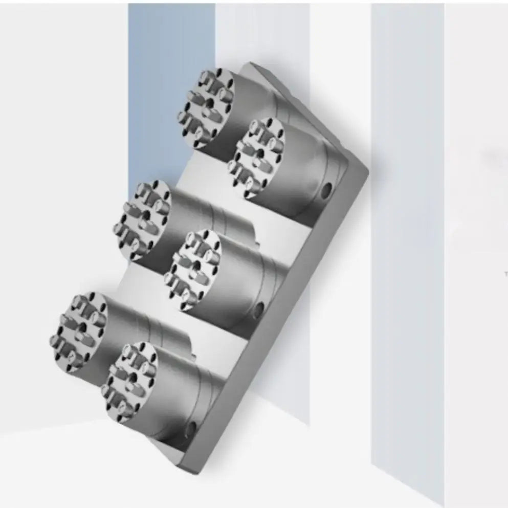 TEBAK Standard or Customized Stainless Steel Hydraulic Chuck D100 Type Six Station Pneumatic Chuck for Cnc Machine