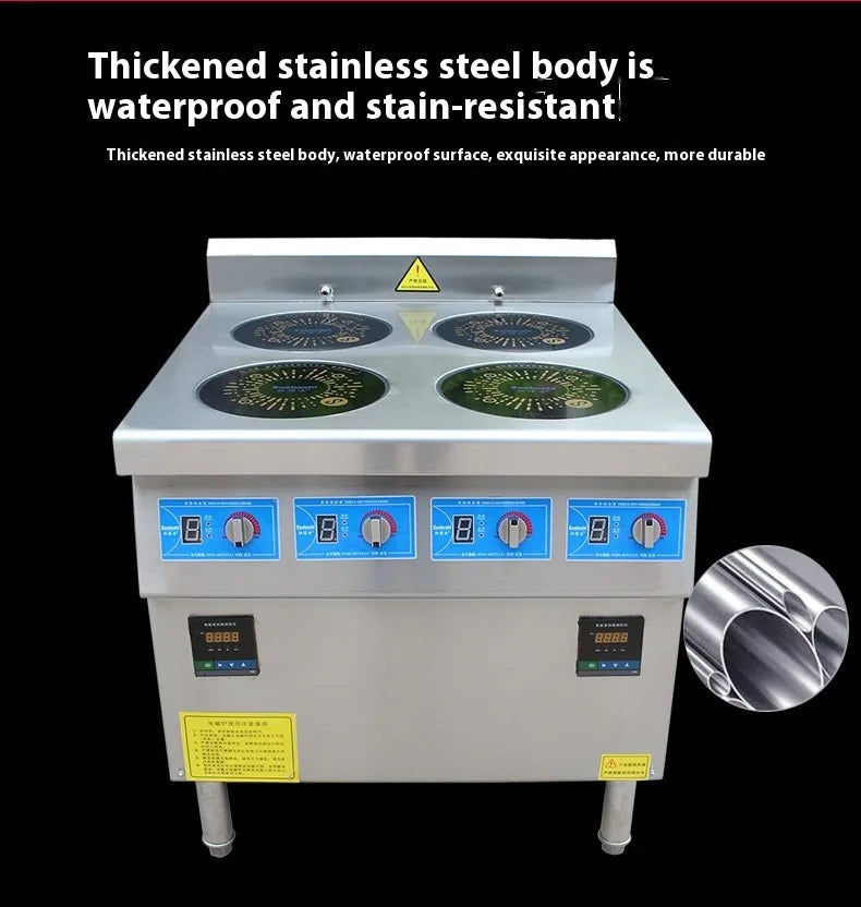 Restaurant 4 Burners Electric Cooktop Stove Commercial Induction Cooker Stainless Steel Electric Induction Cookers