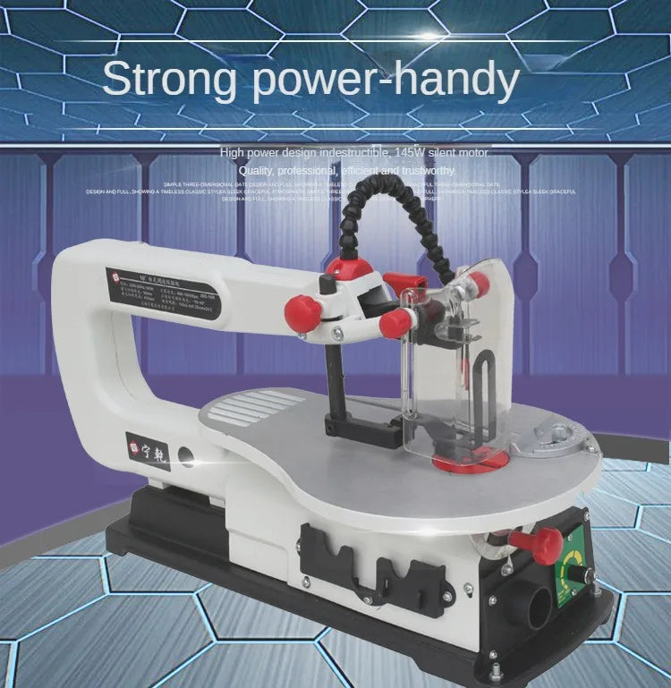 A TEBAK Stable and Durable Automatic 16" Scroll Saw Wood Working Machine