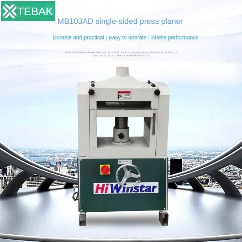 TEBAK XJ-23 Wood Planer Single Side Woodworking Thickness Planer Thicknesser Wood Planer Machine