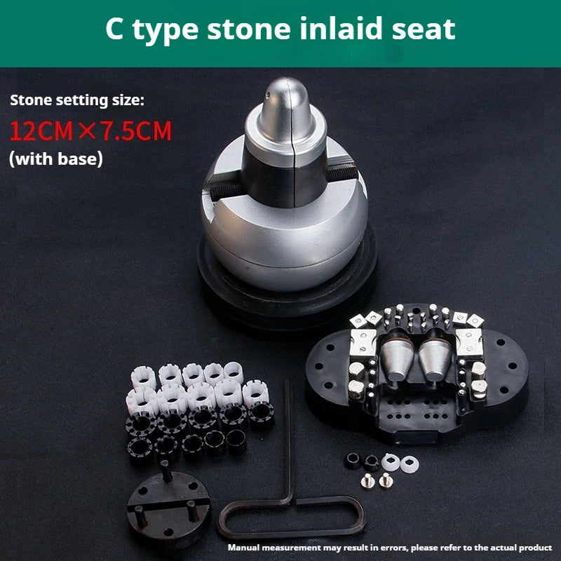 ANDUUK Ball Vise 5" Engraving Setting Tool 360 Rotation Engraving Block Vise Jewelry Engraving Block Tools Standard Block