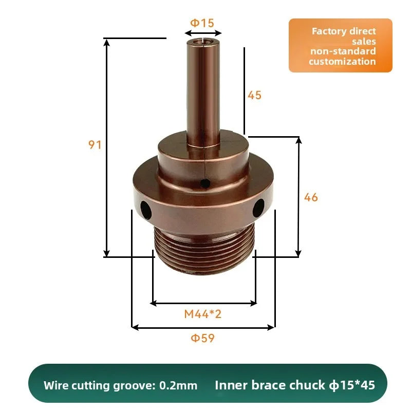 The Rear Pull-type Sleeve of the Internal Clamping Chuck for the Inner Support Head of the CNC Lathe