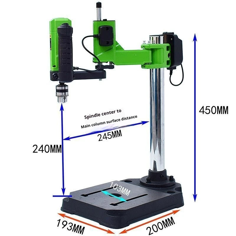 Small Fixed Electric Hole Drilling Machine Desktop Suction Cup Water Drill for Glass Tile & Stone Plate Dedicated Hole Opening
