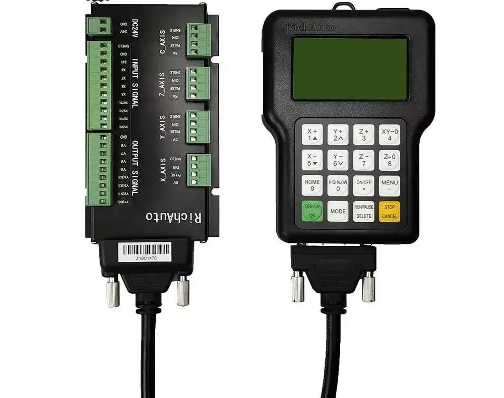 TEBAK CNC Controller Richauto DSP A11E A18E 3Axis 4Axis USB Remote Control System Supports Multi-Head Replacement and G Code