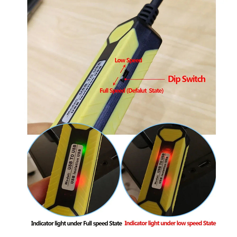 TEBAK CNC Upgraded 1500V USB Isolator ADUM3160 USB to USB Isolator ADUM4160/3160 Module Full Speed Low Speed Industrial 2.0 PLC