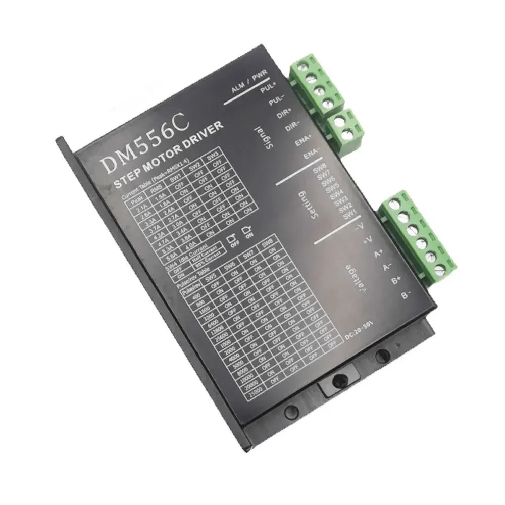 TEBAK CNC Accessories a Single Power Supply signal 5V-24V Universal 2-phase Digital Stepper Motor Driver DM556C DC20V-50V