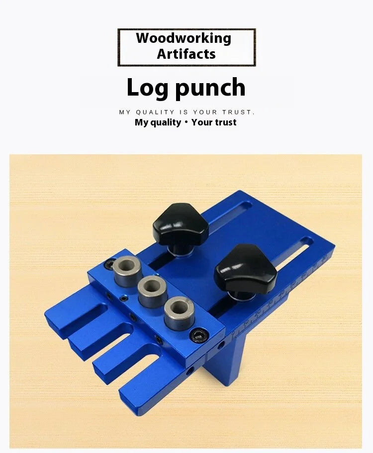 TEBAK W-33 Joinery Woodworking Dowel Jig Kit with Auxiliary Tools Self-Centering Dowel Drill Guide Hole Jig