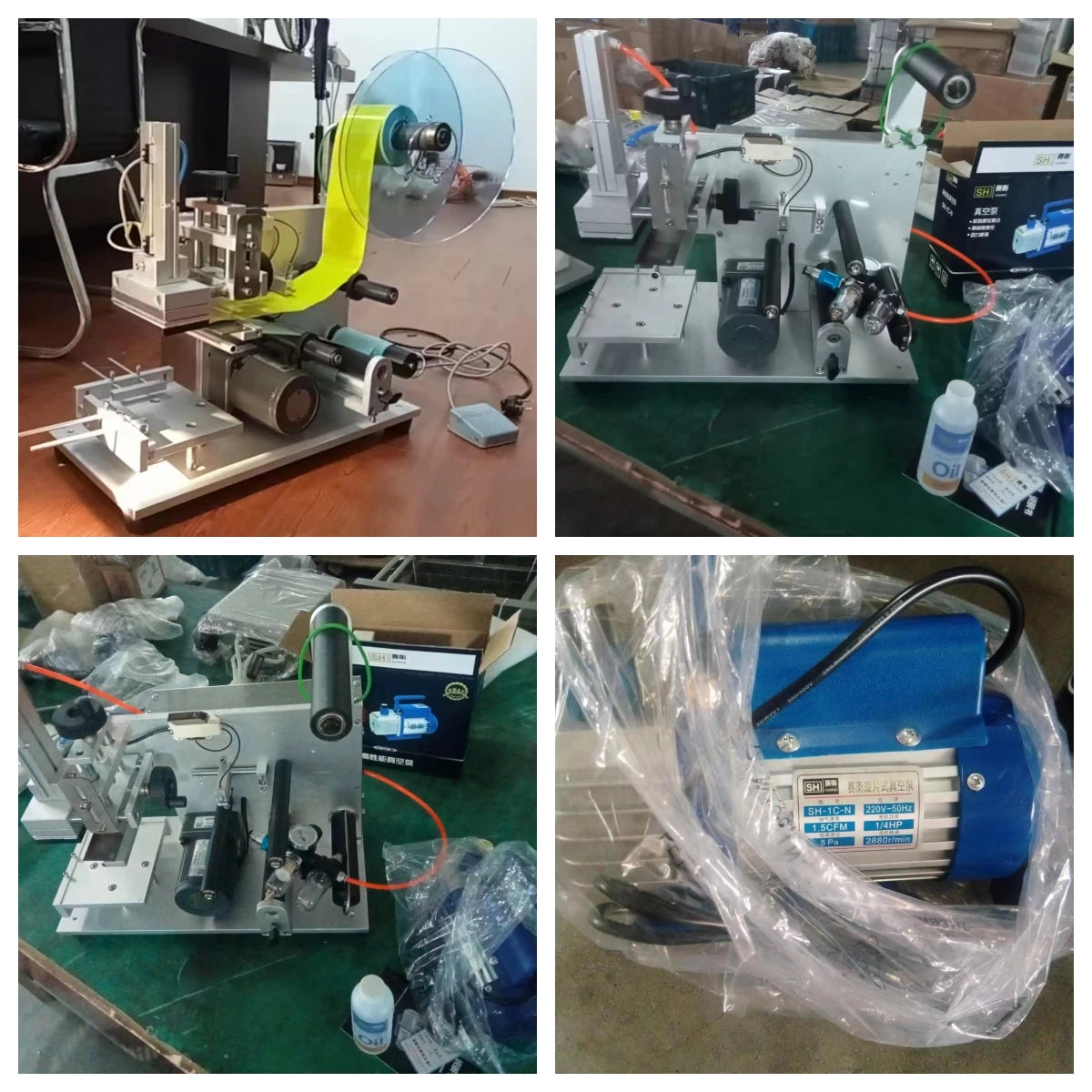 LT-60 Semi-Automatic Table-Top Electric Manual Labeling Machine for Flat Side Square Bottle Labeling Sticker Labeling Machine