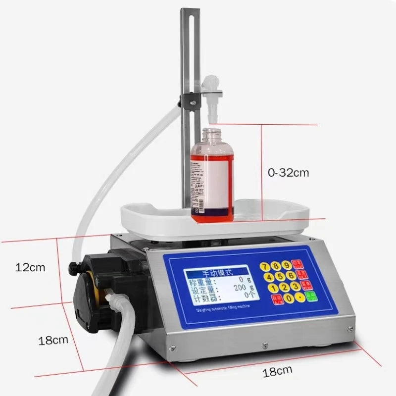 Semi Automatic Filling Machine Nail Polish/glue Diaphragm Pump Weighing Filling Machine Gel Viscous Liquid Filling Machine