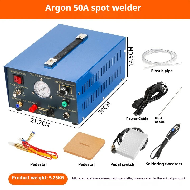 ANDUUK Desktop Jewelry Welding Machine 30A 50A 80A Circle Ring Equipment Repair Handheld Touch Welding Machine