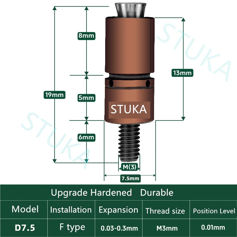 Stuka CNC Inner Diameter Expansion Pin Quick Locating Inner Support Chuck Inner Hole Expansion Fixture for Moulds