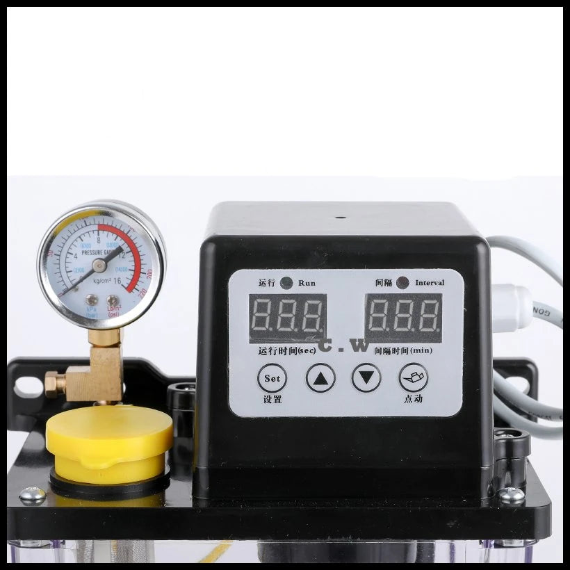 220V cnc electromagnetic lubrication pump lubricator 0.5/1/2 Liters lubricant pump automatic lubricating oil pump Oil injectors
