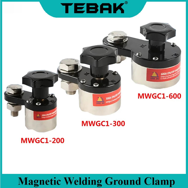 Welding Supplies and Accessories Magnet Switch with On/Off Grounding Capabilities Magnetic Welding Ground Base Clamp Holder
