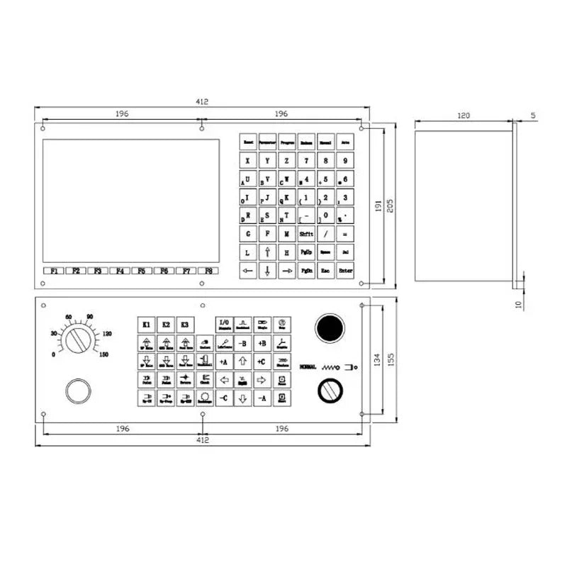The most ideal 3-axis CNC lathe controller for CNC CNC1000TDb-3 retrofitted lathes and turning centers