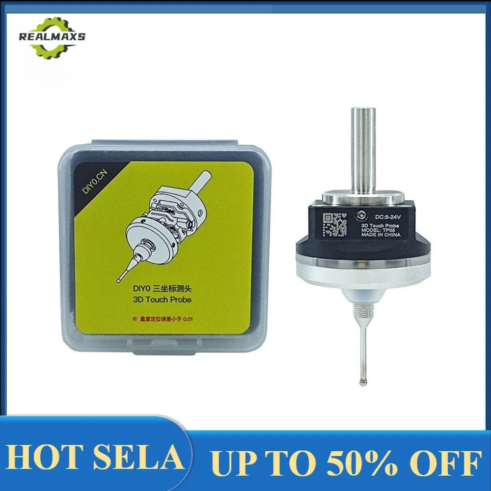 V6 anti-roll 3D Touch Probe edge finder CNC latest to find the center desktop CNC probe compatible with mach 3 and grbl