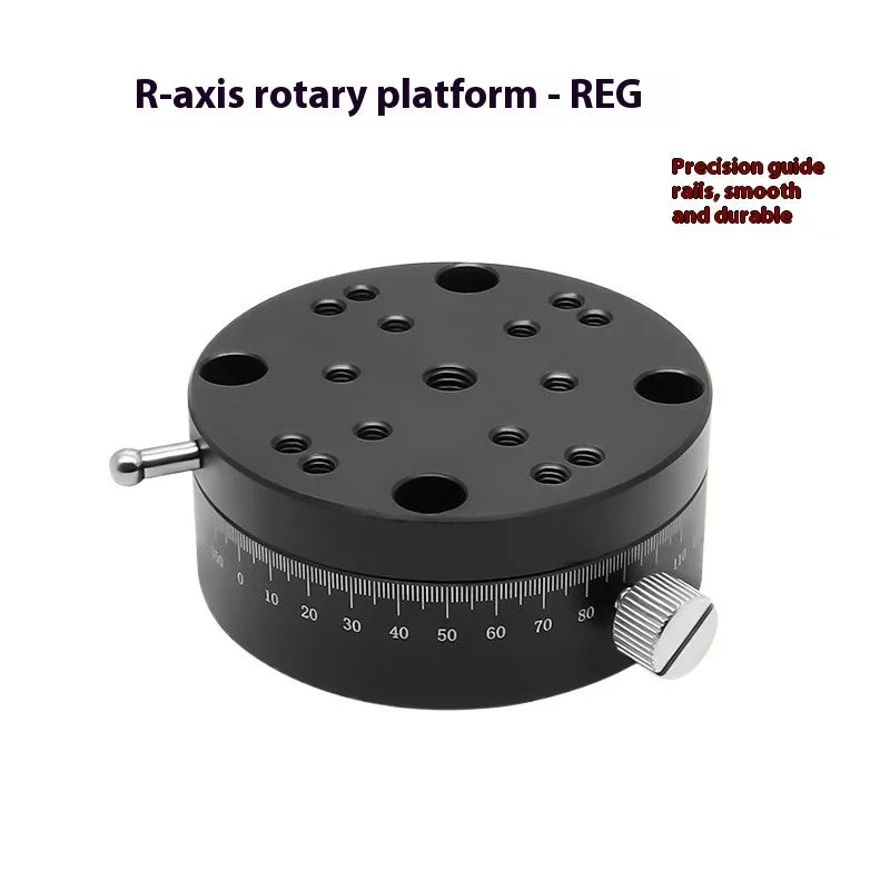 REG25 40 60 R-Axis Rotary Micro-Adjustment Stage High-Precision Knob-Feed Positioning Platform for Optical Alignment Model