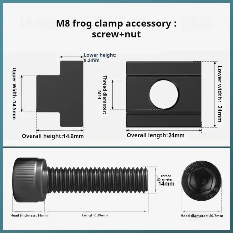 CNC Side Fixture Clamp Fixed Precision Fixtures Clamping OK Vise Vice Frog Clamps Flat End Bench Vice Workholding Fixturing CNC