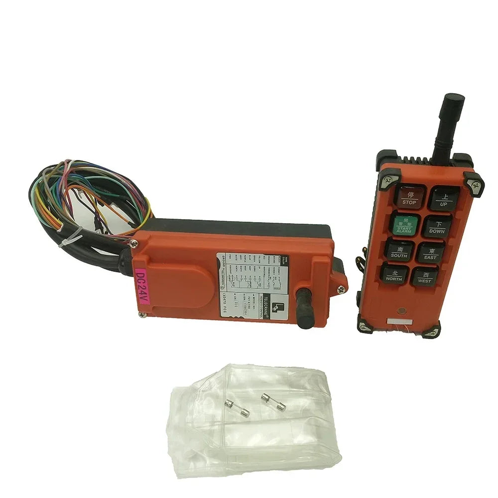 24V Industrial remote controller switches Hoist Crane Control Lift Crane 1 transmitter + 1 receiver F21-E1B