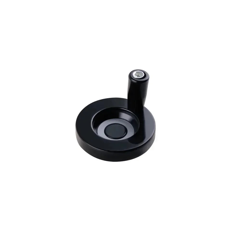 CNC 3D Printer Spoked Handwheel 63mm 80mm Black Aluminum Alloy Handwheel Back Corrugated Milling Machine Lathe
