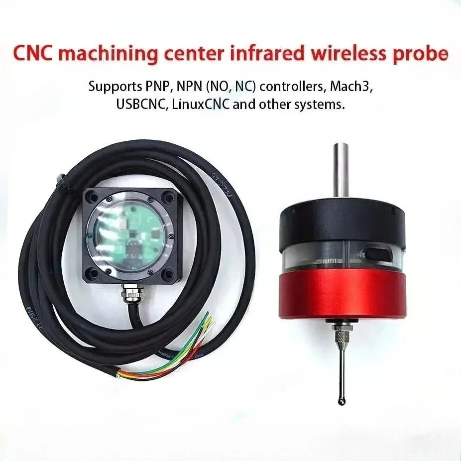 CNC wireless touch probe 3d edge finder machining center CNC milling machine three-coordinate probe centering tool setting Mach3