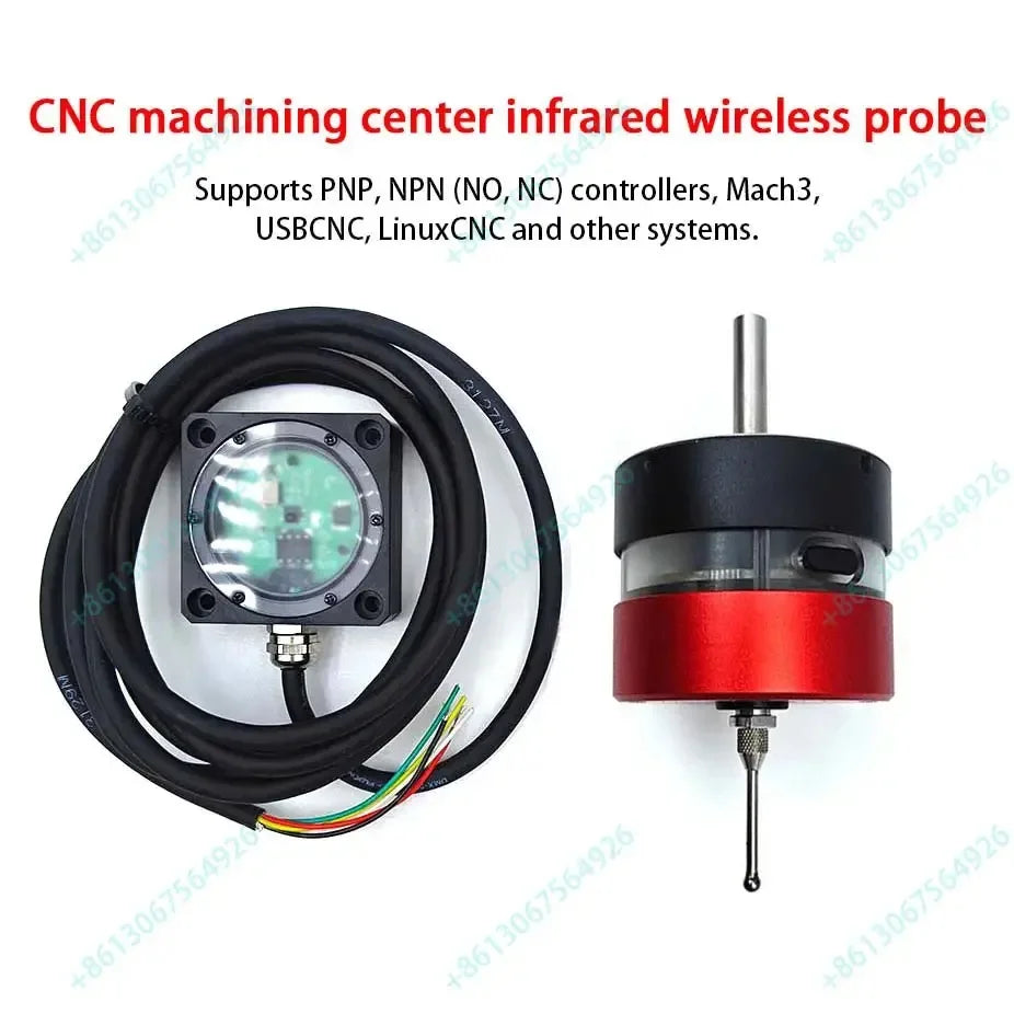 CNC wireless touch probe 3d edge finder machining center CNC milling machine three-coordinate probe centering tool setting Mach3