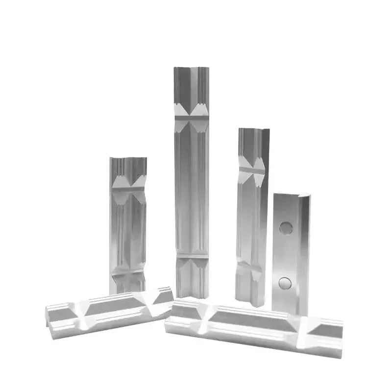 CNC Milling Steel Vise Hard Jaw Fixture V-Type Jaw Aluminum Alloy 4" or 6" 1Set