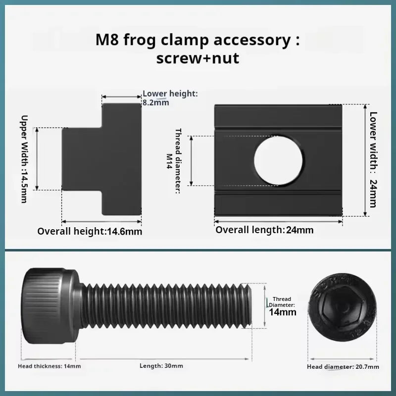 CNC Side Fixture Clamp Fixed Precision Fixtures Clamping OK Vise Vice Frog Clamps Flat End Bench Vice Workholding Fixturing CNC