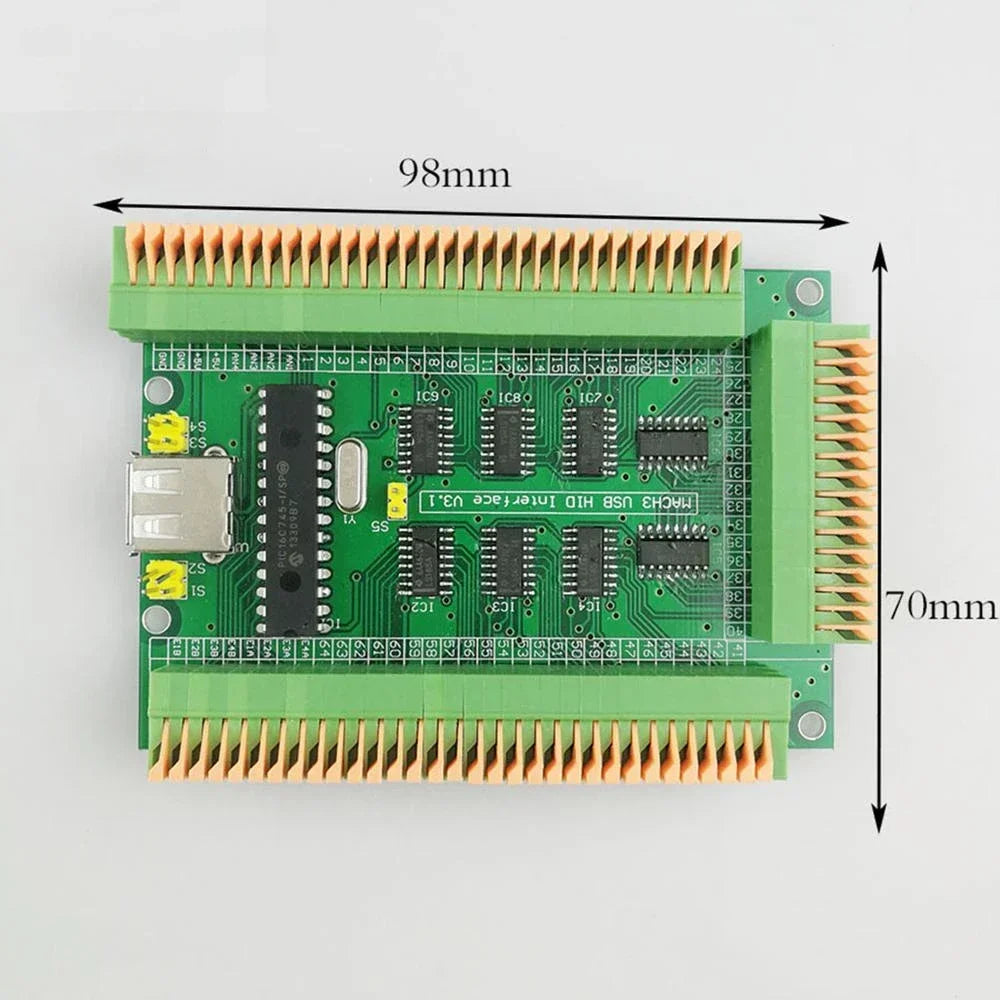USB hid Manual control extended current board Do not install screw versions Analog voltage (0-5v) to digital quantity (1-2)MACH3