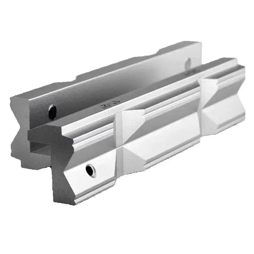 CNC Milling Steel Vise Hard Jaw Fixture V-Type Jaw Aluminum Alloy 4" or 6" 1Set