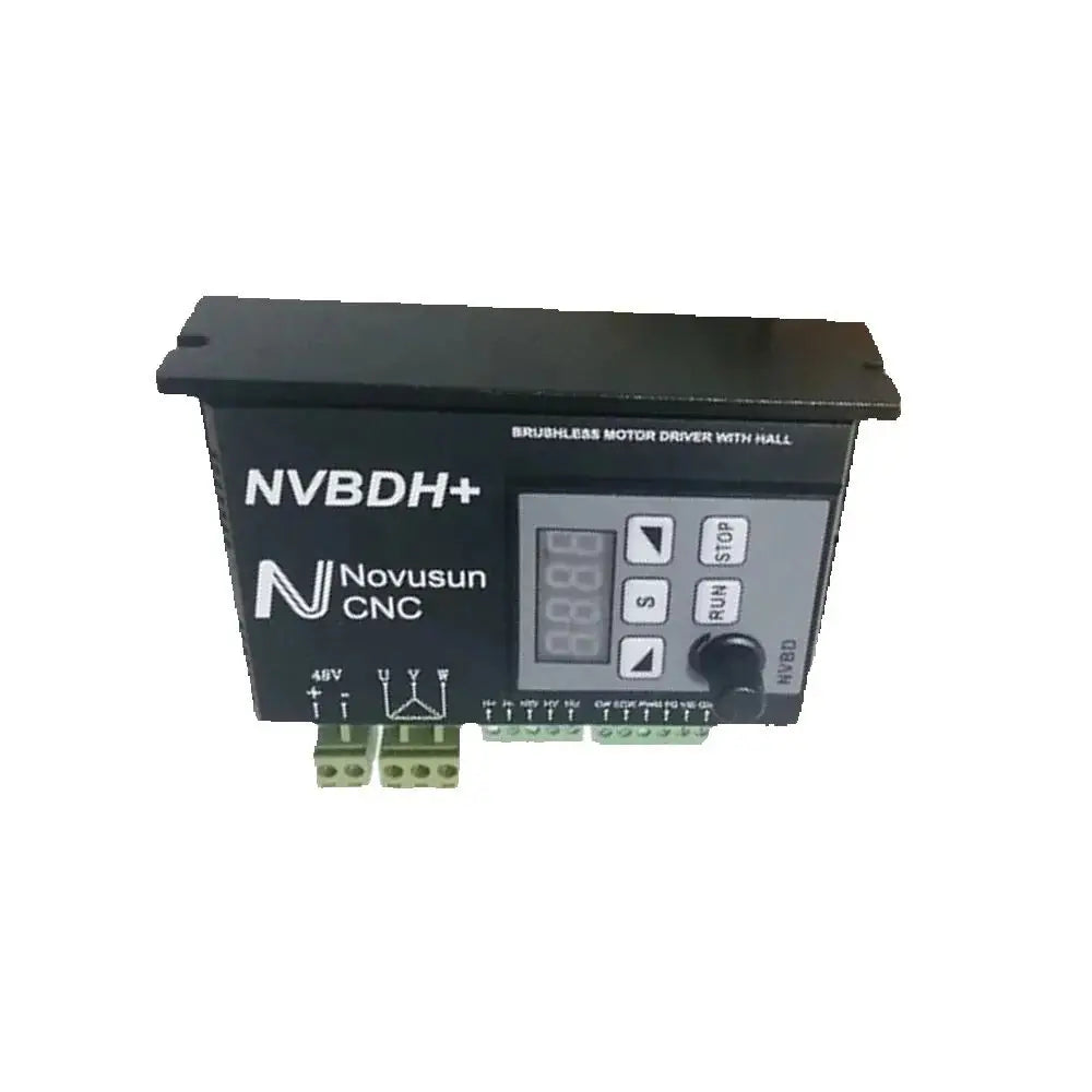 CNC milling machine spindle NVBDH + NVBDL brushless DC motor matching drive with controller 400W digital display