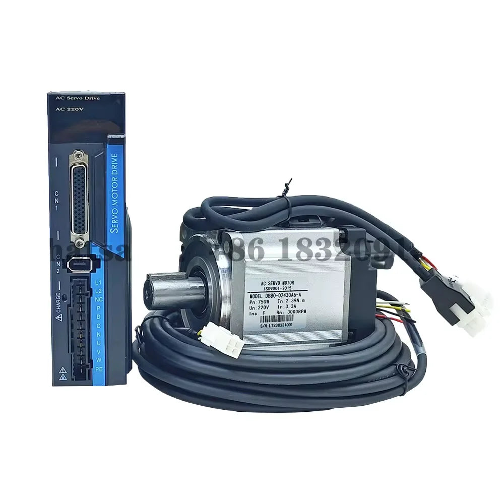 CNC Servo motor group 40/80 small AC 400W 750W CNC controller servo driver uses engraving and milling machine