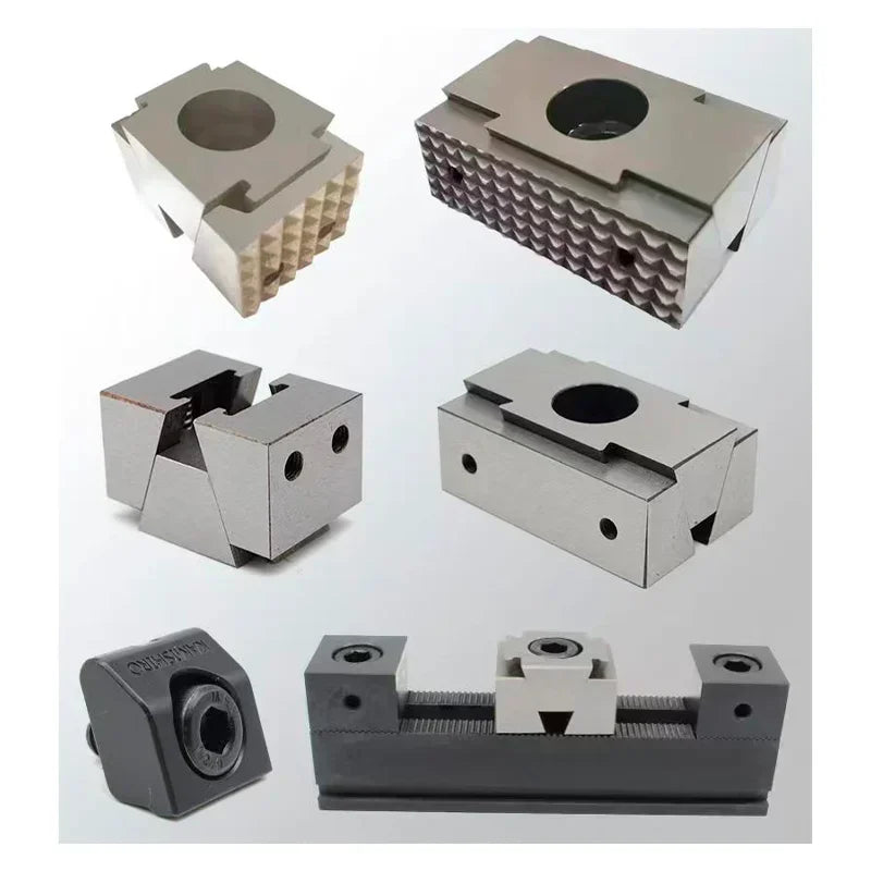 M6/M8L OK Double Extension Vise Fixture CNC Machining Center Multi-station Batch Processing Inclined Wedge Expansion Clamp Block
