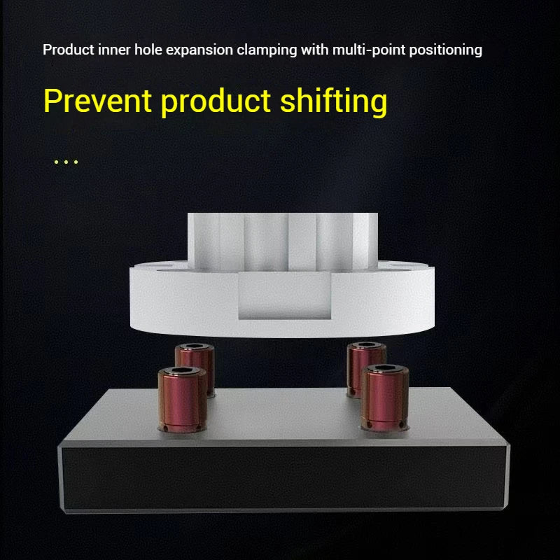 CNC Quick Locating Expanding Fixture Internal Support Clamp D75-D99 Precsion Pin Hole Tightening Locator