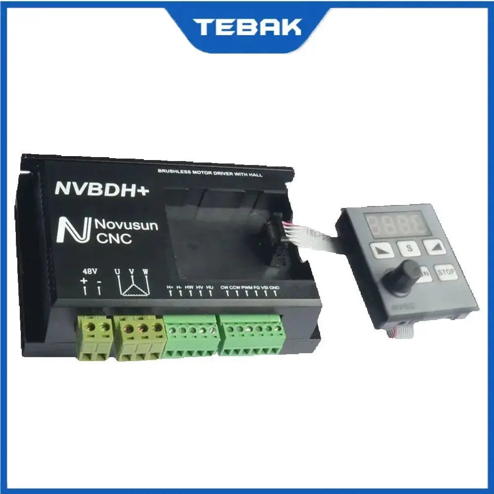 CNC milling machine spindle NVBDH + NVBDL brushless DC motor matching drive with controller 400W digital display