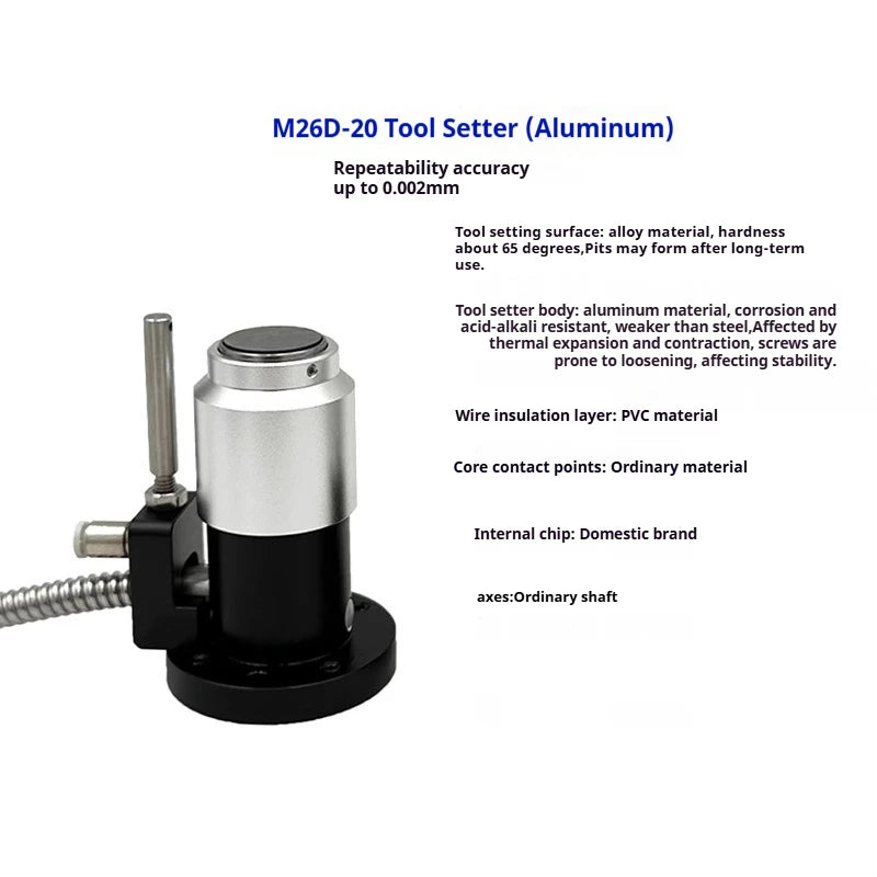 High Precision Z Axis Tool Press Sensor Automatic Tool Sensor Tool Setting Gauge 6 Wires Engraving machine universal CNC Router
