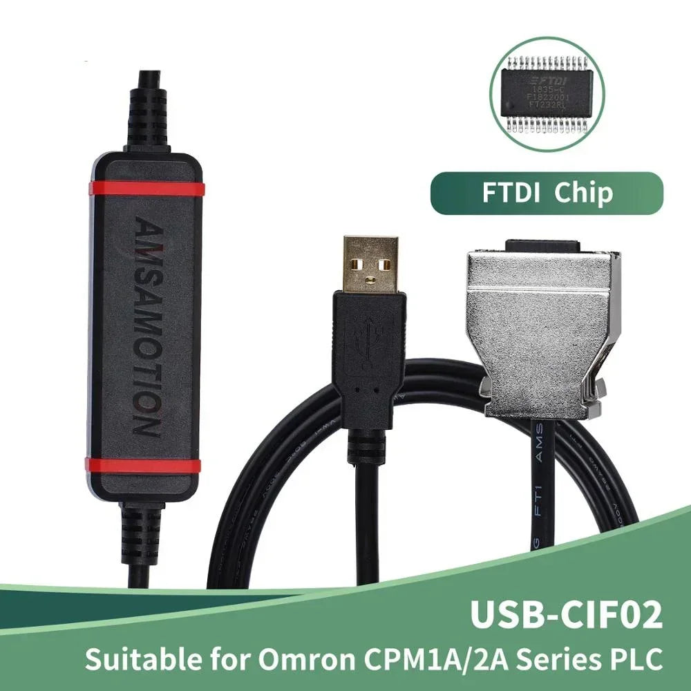 hot!USB-CIF02 Gpld-plated Programming Cable Suitable For Omron PLC Communication CPM1 CPM1A/2A CQM1 C200HS C200HX/HG/HE Data