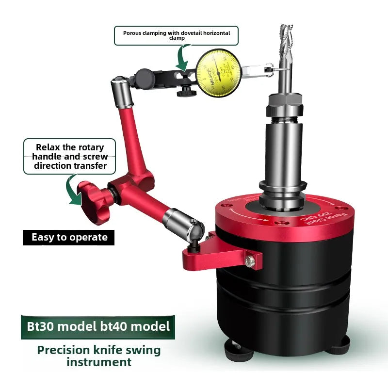 CNC knife swing measuring instrument BT30 BT40 Tool Runout Tester Spindle Runout Measuring Instrument Holder Concentricity Gauge
