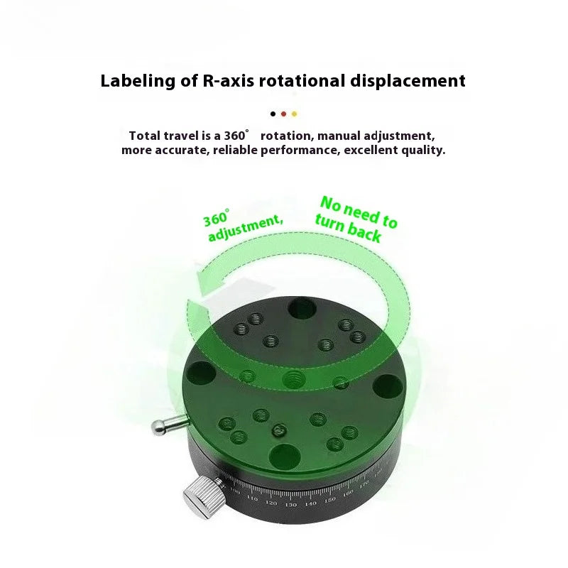 REG25 40 60 R-Axis Rotary Micro-Adjustment Stage High-Precision Knob-Feed Positioning Platform for Optical Alignment Model